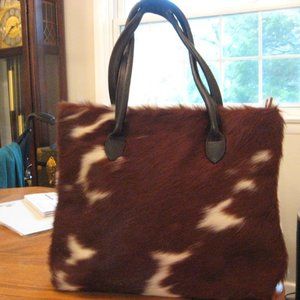 Hyde & Hare,  Cow Hyde and Leather purse